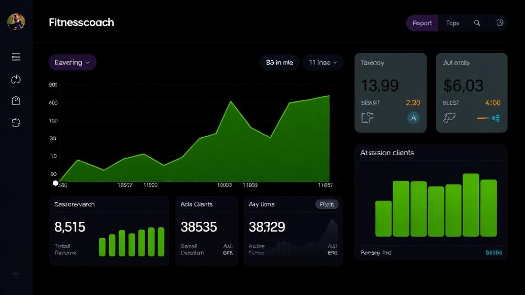 Earnings dashboard showing revenue metrics and transaction list